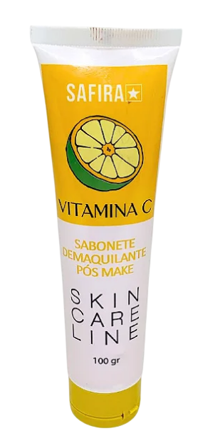 SABONETE DEMAQUILANTE PÓS MAKE | VITAMINA C / SAFIRA