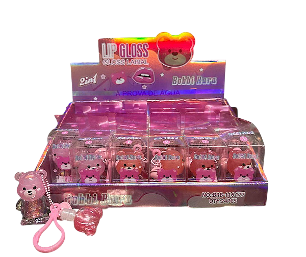 LIP GLOSS URSINHO C/ CHAVEIRO / BOBBI RARA