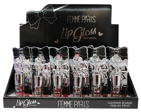 LIP GLOSS FR147 COM CHAVEIRO / FEMME PARIS