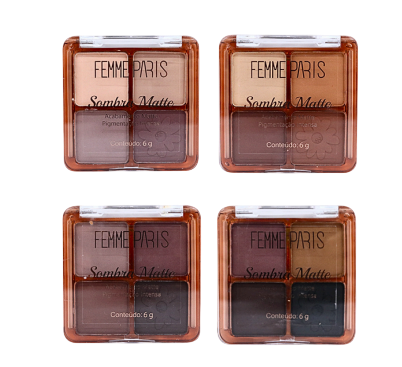 QUARTETO DE SOMBRAS MATTE - FR126 / FEMME PARIS
