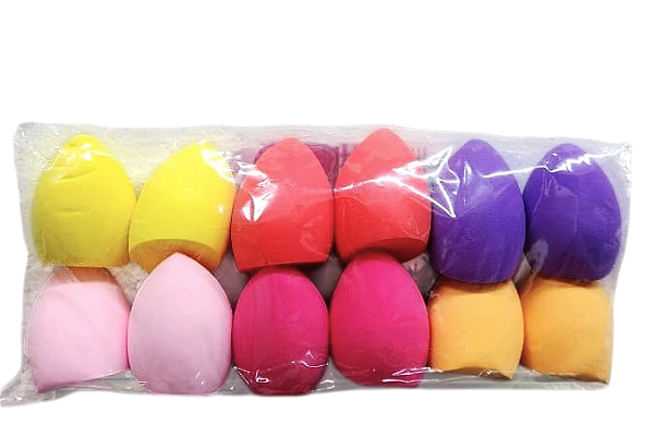 PACOTE COM 12 ESPONJAS CHANFRADAS - QBM501 / QBELAMANUELA!