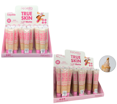 BASE LÍQUIDA SOFT MATTE - TRUE SKIN / FEBELLA