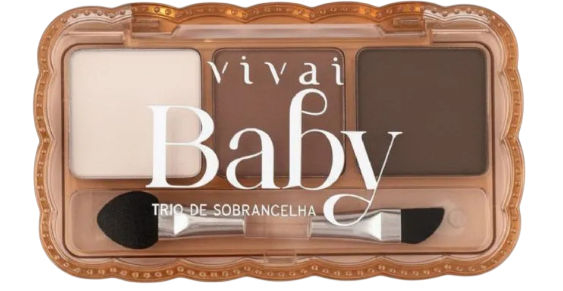 TRIO DE SOMBRAS PARA SOBRANCELHAS - BABY |COR: A / VIVAI