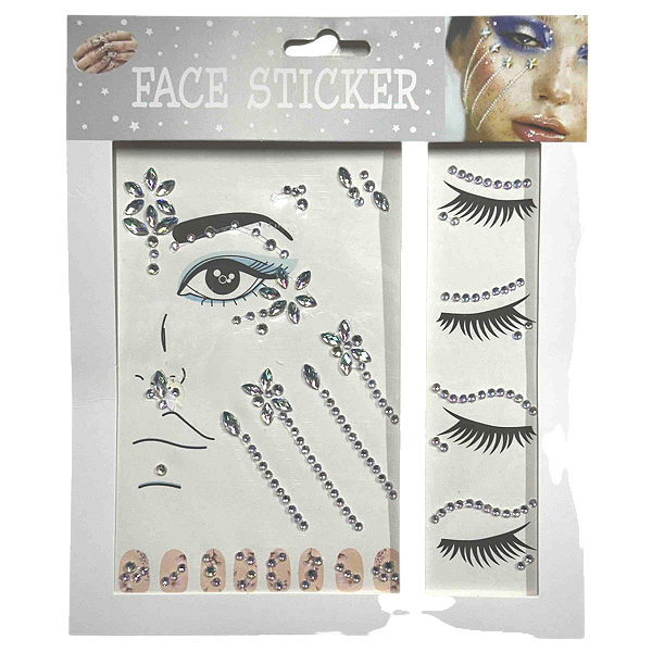 ADESIVO PARA O ROSTO E PARA AS UNHAS