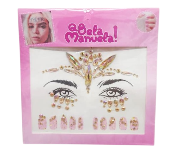 ADESIVO PARA O ROSTO E PARA AS UNHAS - QBM785 / QBELAMANUELA