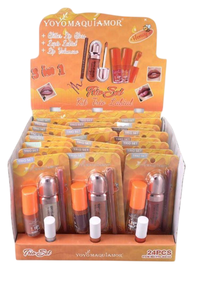 KIT LABIAL YYC-K0195 |VALOR UNITÁRIO| / YOYO MAQUIAMOR