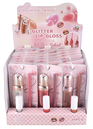 KIT LABIAL YYC-K0010 |VALOR UNITÁRIO|/ YOYO MAQUIAMOR