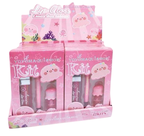KIT LABIAL COM APONTADOR YYD-K002 |VALOR UNITÁRIO| / YOYO MAQUIAMOR