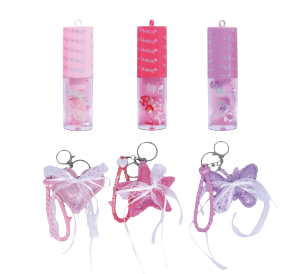 LIP GLOSS COM CHAVEIRO - YYD-LP011 |VALOR UNITÁRIO| / YOYO MAQUIAMOR