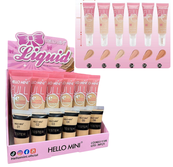 BASE LIQUIDA FACIAL-Y306/ HELLO MINI