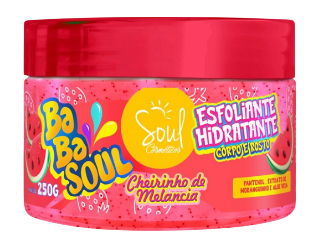 ESFOLIANTE HIDRATANTE CORPO E ROSTO-MELANCIA/ SOUL COSMETICO