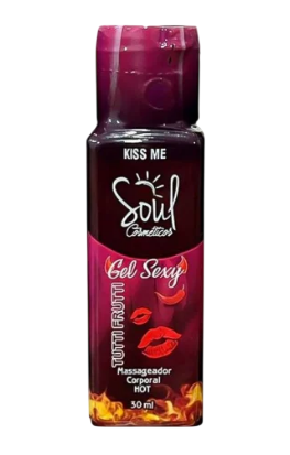 MASSAGEADOR CORPORAL HOT- TUTTI FRUTTI GEL SEXY/ SOUL COSMETICOS
