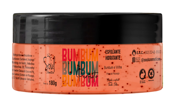 ESFOLIANTE HIDRATANTE -BUMBUM PERFEITO/ SOUL COSMETICOS