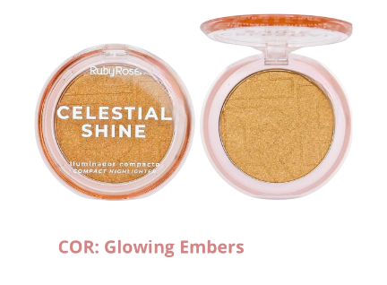 ILUMINADOR COMPACTO CELESTIAL SHINE-COR GLOWING EMBERS / RUBY ROSE