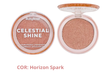 ILUMINADOR COMPACTO CELESTIAL SHINE-COR HORIZON SPARY / RUBY ROSE