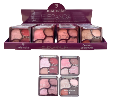 QUARTETO DE SOMBRAS ELEGÂNCIA-596 / MIA MAKE
