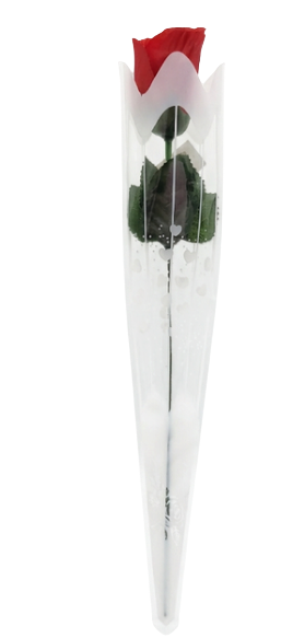 FLOR COM EMBALAGEM COM CORAÇÃO