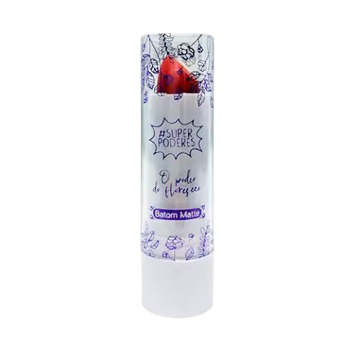 BATOM MATTE - O PODER DO FLORESCER - COR HIBISCO / #SUPERPODERES