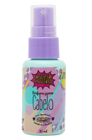 PERFUME CAPILAR - DPANTENOL E EXTRATO DE CALÊNDULA / SUPER PODERES