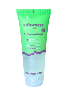 SABONETE HIDRATANTE FACIAL ANTIOLEOSIDADE- ÁCIDO HIALURÔNICO - / GRIFFTY MAKE
