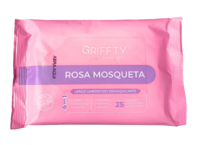 LANÇO UMEDECIDO DEMAQUILANTE - ROSA MOSQUETA - / GRIFFTY MAKE