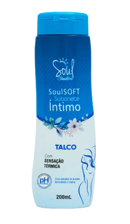 SABONETE ÍNTIMO COM SENSAÇÃO TÉRMICA- TALCO - / SOUL COEMÉTICOS