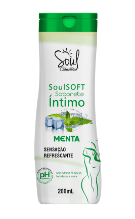 SABONETE ÍNTIMO SENSAÇÃO REFRESCANTE - MENTA- SOUL COSMÉTICOS
