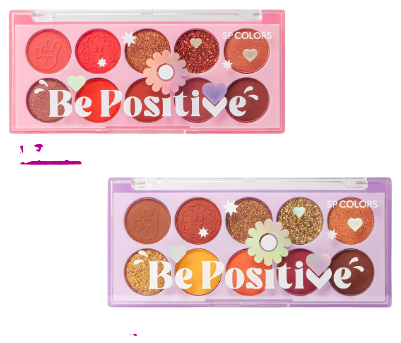 PALETAS DE SOMBRAS- BE POSITIVE - /SP COLORS