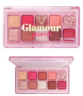 PALETA DE SAMBRAS 10 CORES- GLAMOUR PINK - /SP COLORS