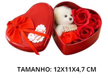 CAIXA PRESENTIAVEL DE CORAÇÃO