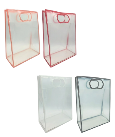 SACOLA TRASPARENTE COM BORDA -24X35X10CM- |FJ91370|