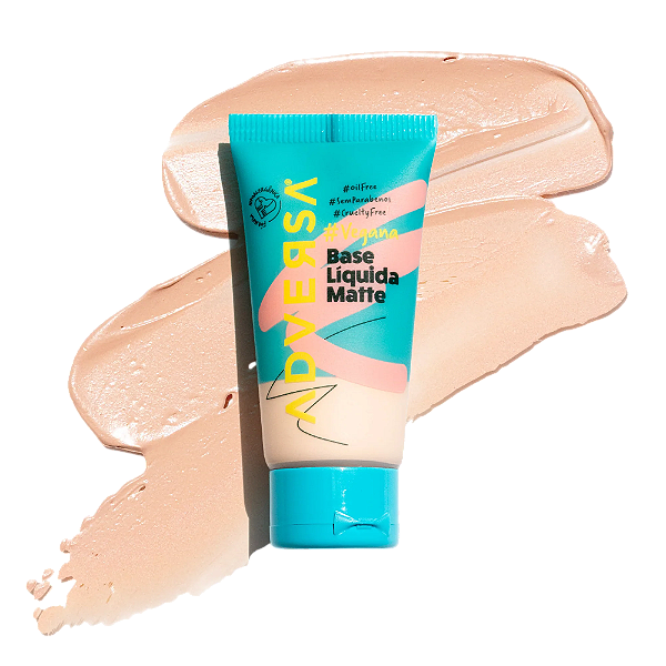 BASE LÍQUIDA MATTE VEGANA - COR: 050 / ADVERSA