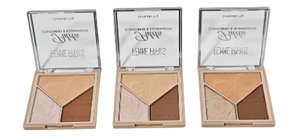 PALETA PARA CONTORNO E ILIMINADOR -FR615- / FEMME PARIS