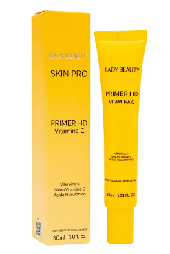 PRIMER HD VITAMINA C - SKIN PRO - LADY BEAUTY