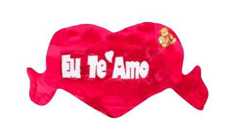 ALMOFADA "EU TE AMO" P (TAM: 18CM)