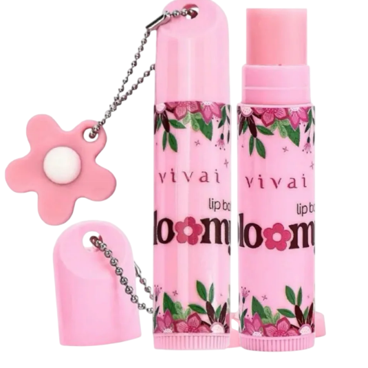 LIP BALM COM CHAVEIRO BLOOMY |VALOR UNITÁRIO|/ VIVAI