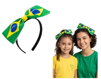 TIARA COM LAÇO BRASIL