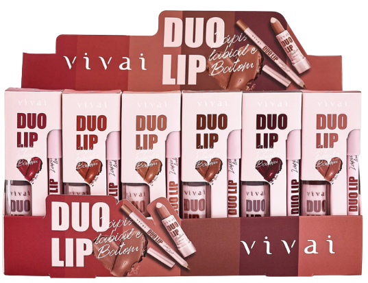 DUO LIP - BATOM EM BALA E LÁPIS LABIAL / VIVAI