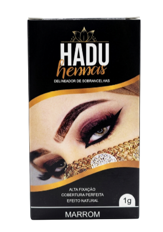 HENNA PARA SOBRANCELHAS - MARROM / HADDU HENNAS