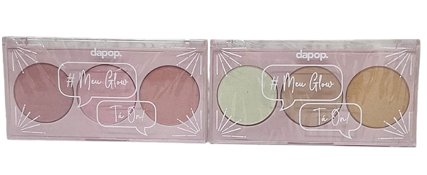 PALETA DE ILUMINADOR- MEU GLOW TÁ ON- (DP2384) / DAPOP