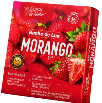 KIT BANHO DE LUA -MORANGO - / ESSÊNCIA DA MULHER