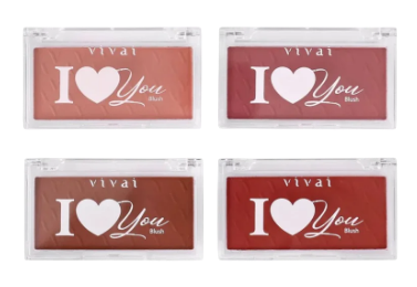 ESTOJO DE BLUSH- I LOVE YOU- / VIVAI
