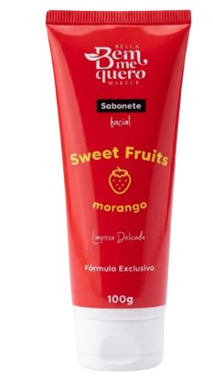 SABONETE FACIAL MORANGO/ BELLA BEM ME QUERO MAKEUP