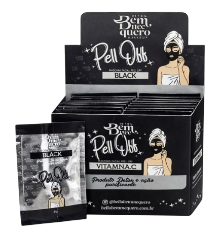 MÁSCARA FACIAL PEEL OFF - BLACK 8G / BELLE BEM ME QUERO
