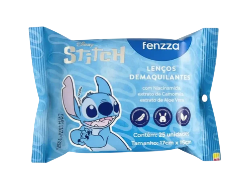 LENÇOS DEMAQUILANTES - STITCH /FENZZA