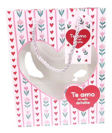 SACOLA DE PRESENTE -23X18X10CM /DCARTE