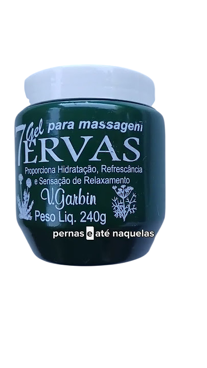 GEL PARA MASSAGEM -7 ERVAS 240G / V. GARBIN
