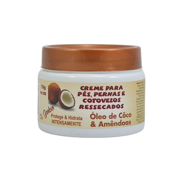 CREME PARA PÉS PERNAS E COTOVELOS RESSECADOS - ÒLEO DE CÔCO / V.GARBIN