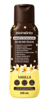 SABONETE ÍNTIMO EM GEL - VANILLA / BIO INSTINTO