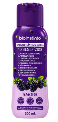 SABONETE ÍNTIMO EM GEL - AMORA / BIO INSTINTO